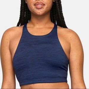 Outdoor Voices Blue Move Free Sports Bra Crop Top